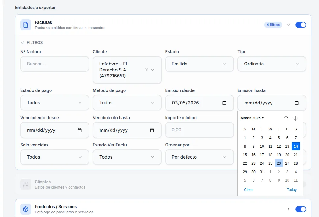 Formatos estándar y legibles